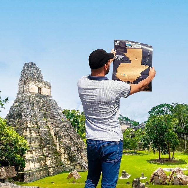 El primer mapa raspable de Guatemala, perfecto para los viajeros imagen