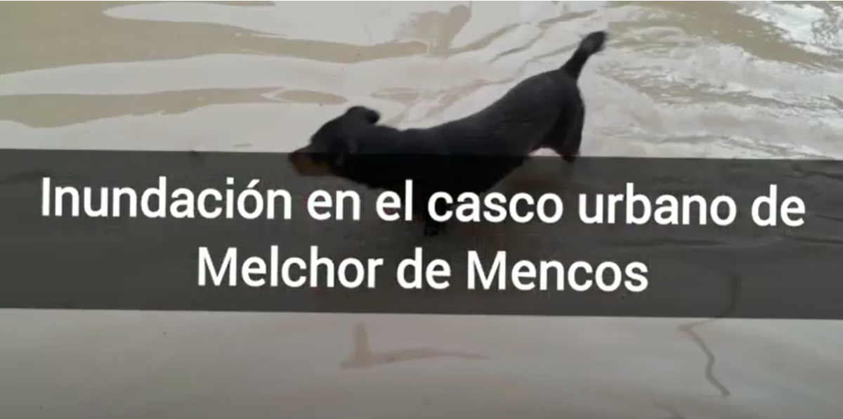 Huracán Lisa provocó inundaciones en el casco urbano de Melchor de Mencos, Petén imagen