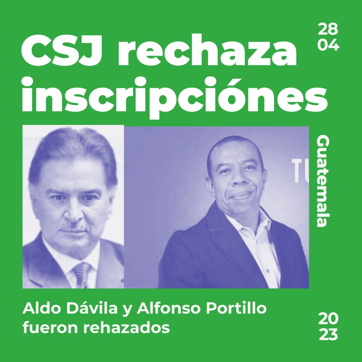 Aldo Dávila y Alfonso Portillo quedan fuera de la contienda electoral imagen