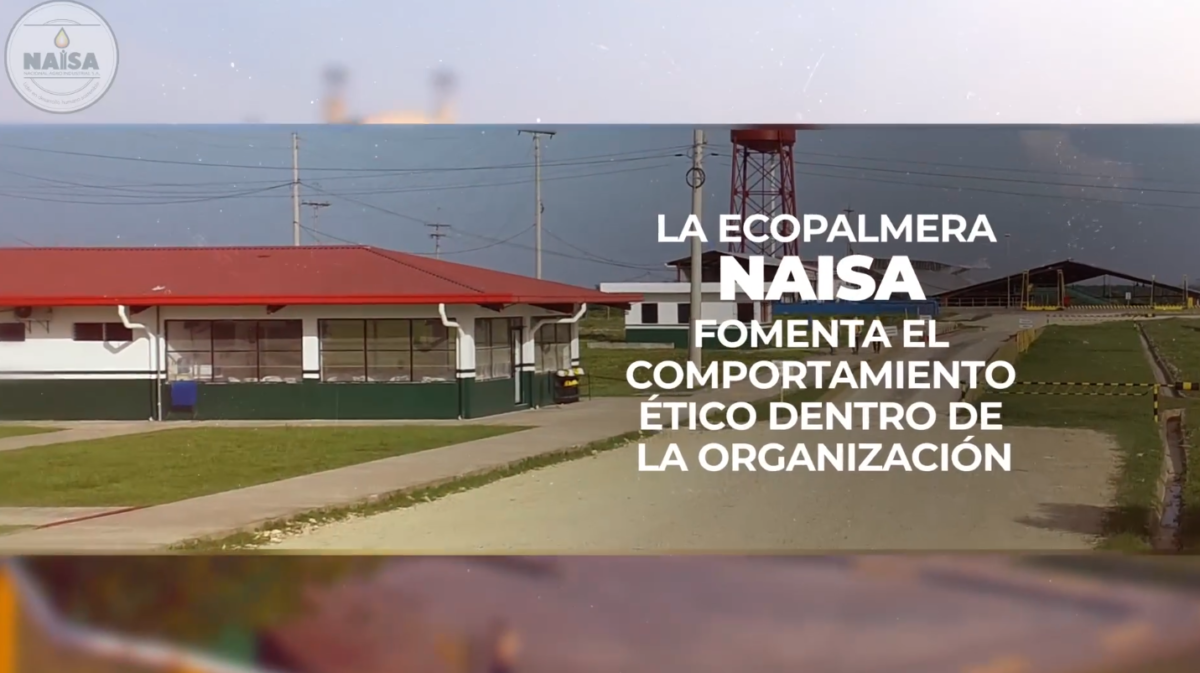 La ecopalmera NAISA fomenta el comportamiento ético dentro de la organización imagen