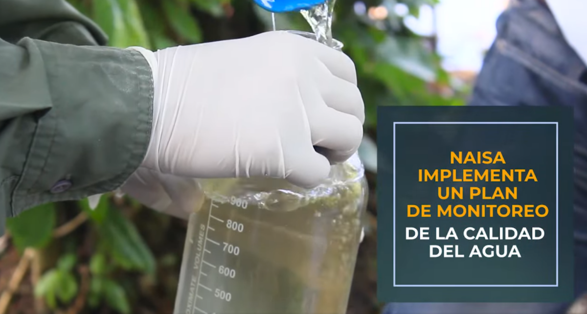NAISA implementa un plan de monitoreo de la calidad del agua imagen