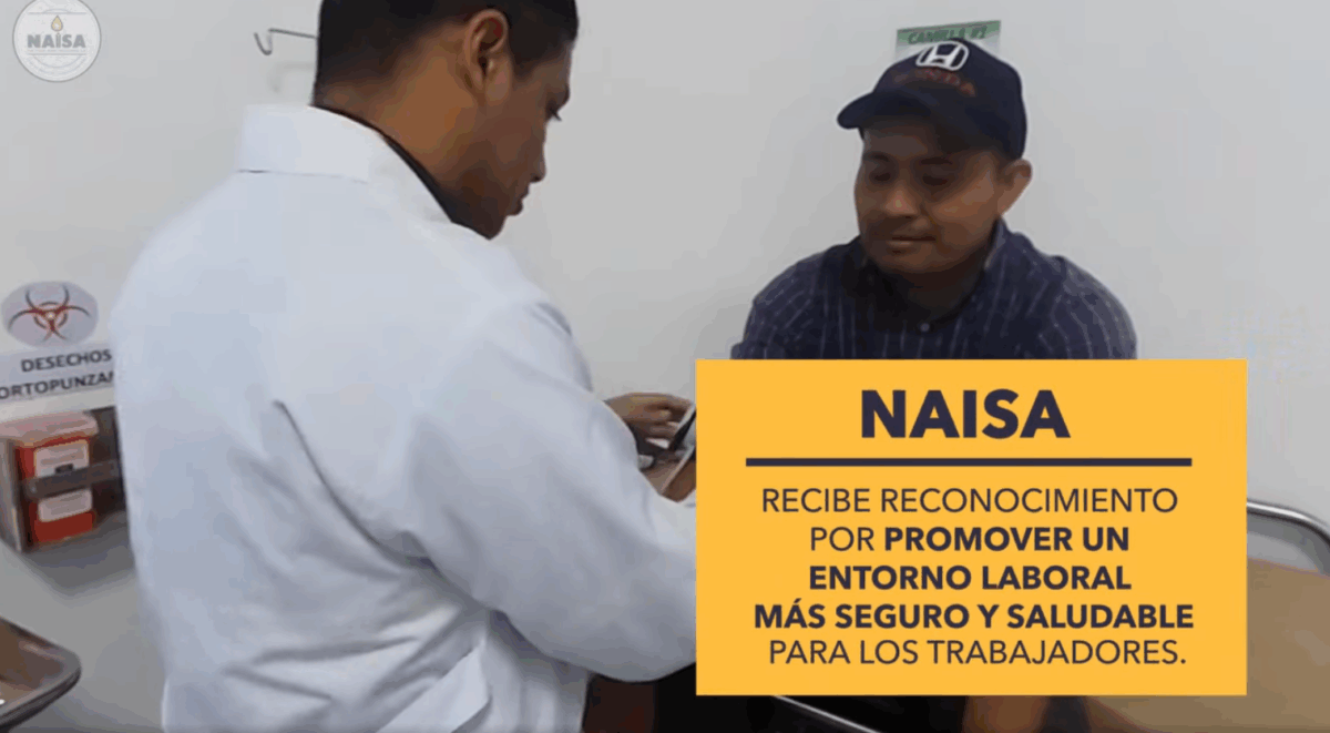 NAISA recibe reconocimiento por promover un entorno laboral más seguro y saludable para los trabajadores imagen