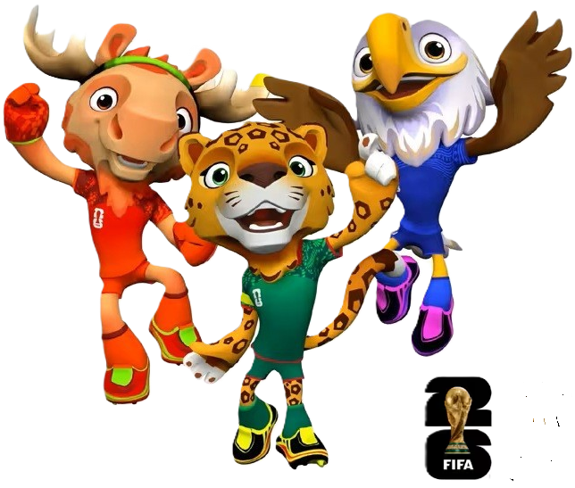 Maple, Zayu y Clutch las mascotas del Mundial 2026 imagen