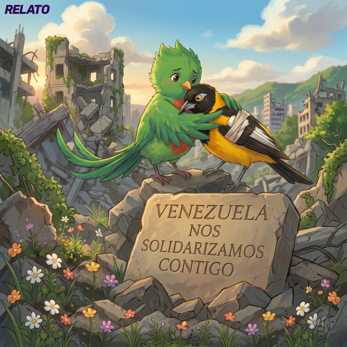 Guatemala abraza a Venezuela imagen