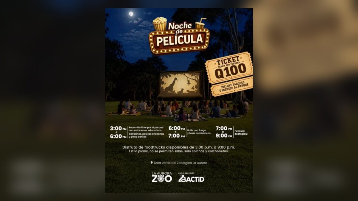 El Zoológico La Aurora prepara una noche de cine al aire libre imagen