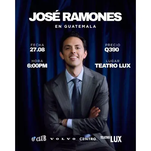 José Ramones llega a Guatemala con una conferencia de humor y reflexión en agosto de 2026 imagen